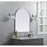 Elegant Decor Ayra Metal Frame Arch Mirror 30X36", Silver