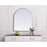 Elegant Decor Ayra Metal Frame Arch Mirror 30X36", Silver