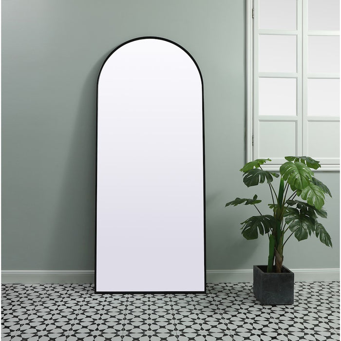 Elegant Decor Ayra Arch Full Length Mirror 32X76", Black