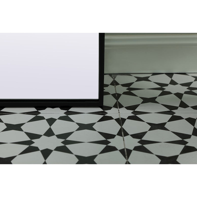 Elegant Decor Ayra Arch Full Length Mirror 32X76", Black