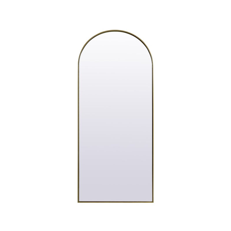 Elegant Decor Ayra Arch Full Length Mirror 32X76", Brass