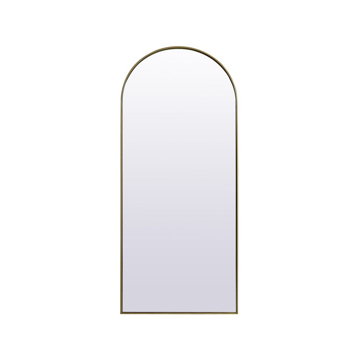 Elegant Decor Ayra Arch Full Length Mirror 32X76", Brass