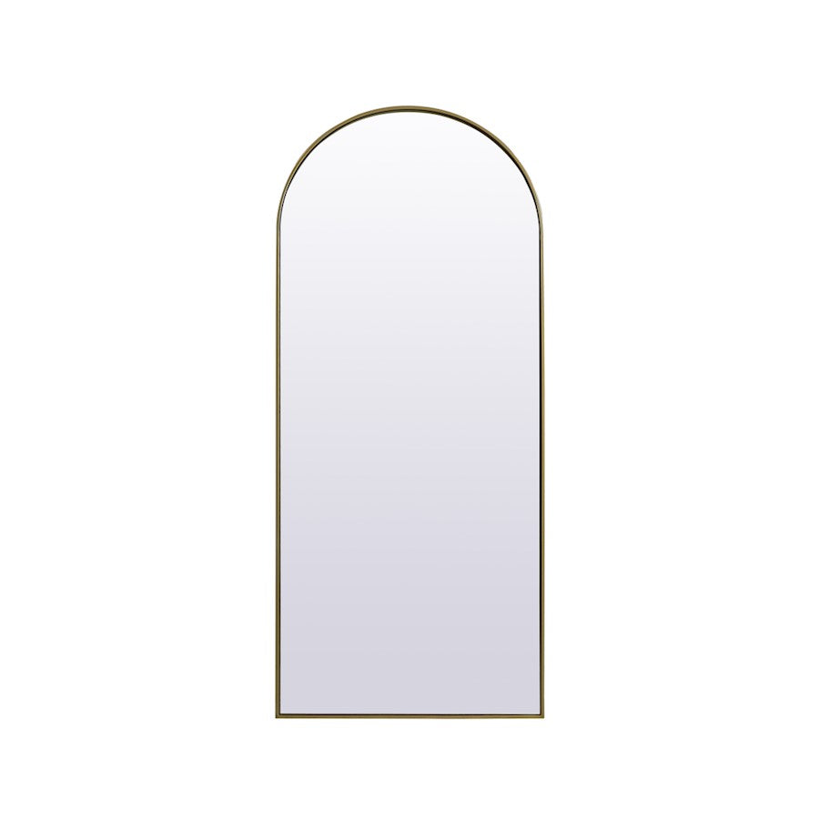 Elegant Decor Ayra Arch Full Length Mirror 32X76", Brass