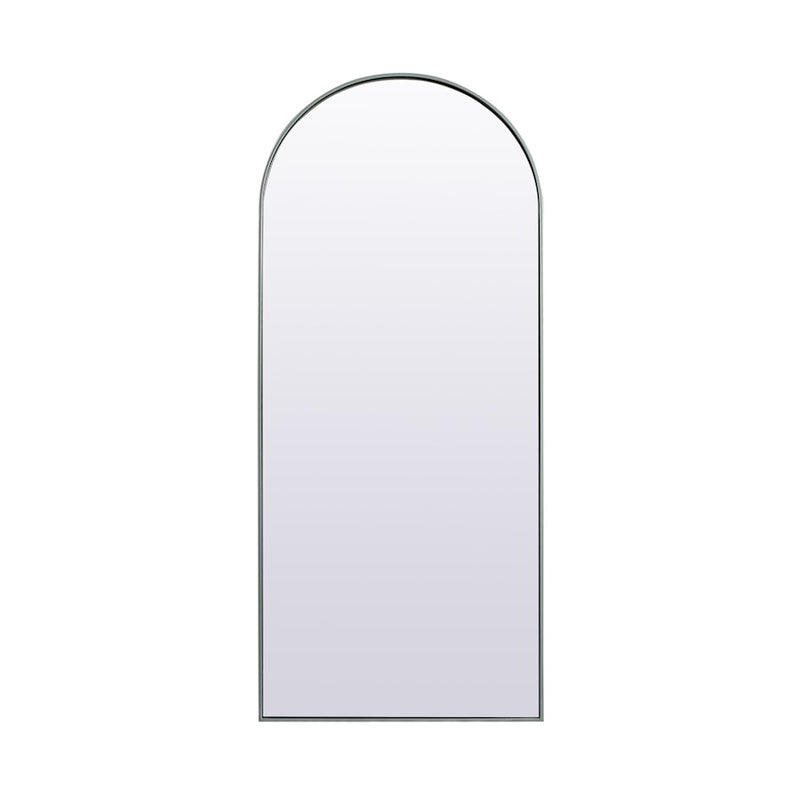 Elegant Decor Ayra Arch Full Length Mirror 32X76", Silver