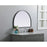 Elegant Decor Ayra Metal Frame Arch Mirror 33X24", Black