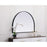 Elegant Decor Ayra Metal Frame Arch Mirror 33X24", Black