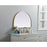 Elegant Decor Ayra Metal Frame Arch Mirror 33X24", Brass