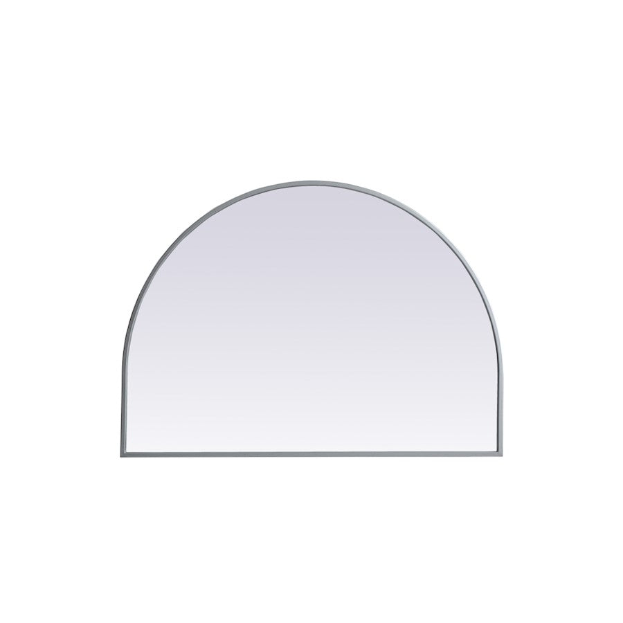 Elegant Decor Ayra Metal Frame Arch Mirror 33X24", Silver