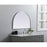 Elegant Decor Ayra Metal Frame Arch Mirror 33X24", Silver