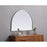 Elegant Decor Ayra Metal Frame Arch Mirror 33X24", Silver