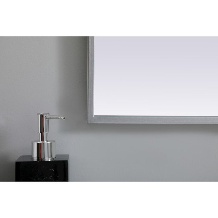 Elegant Decor Ayra Metal Frame Arch Mirror 33X24", Silver
