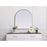 Elegant Decor Ayra Metal Frame Arch Mirror 33X36", Brass