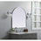Elegant Decor Ayra Metal Frame Arch Mirror 33X36", Silver