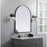 Elegant Decor Ayra Metal Frame Arch Mirror 33X42", Black