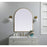 Elegant Decor Ayra Metal Frame Arch Mirror 33X42", Brass