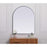 Elegant Decor Ayra Metal Frame Arch Mirror 33X42", Silver