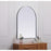 Elegant Decor Ayra Metal Frame Arch Mirror 33X42", Silver