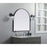 Elegant Decor Ayra Metal Frame Arch Mirror 36X36", Black