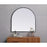 Elegant Decor Ayra Metal Frame Arch Mirror 36X36", Black