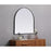 Elegant Decor Ayra Metal Frame Arch Mirror 36X36", Black