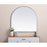 Elegant Decor Ayra Metal Frame Arch Mirror 36X36", Silver