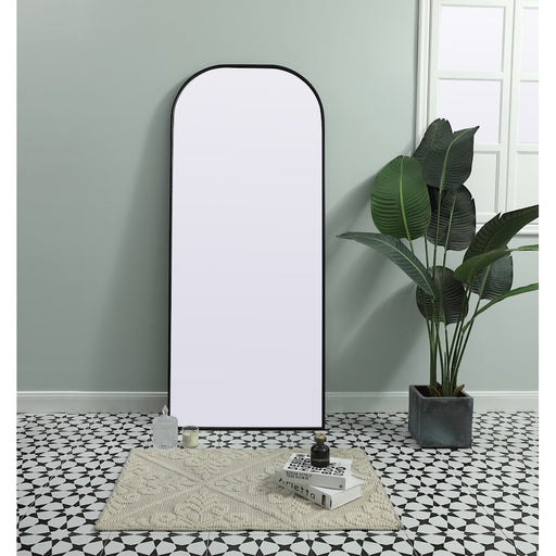 Elegant Decor Blaire Arch Full Length Mirror 28X66", Black