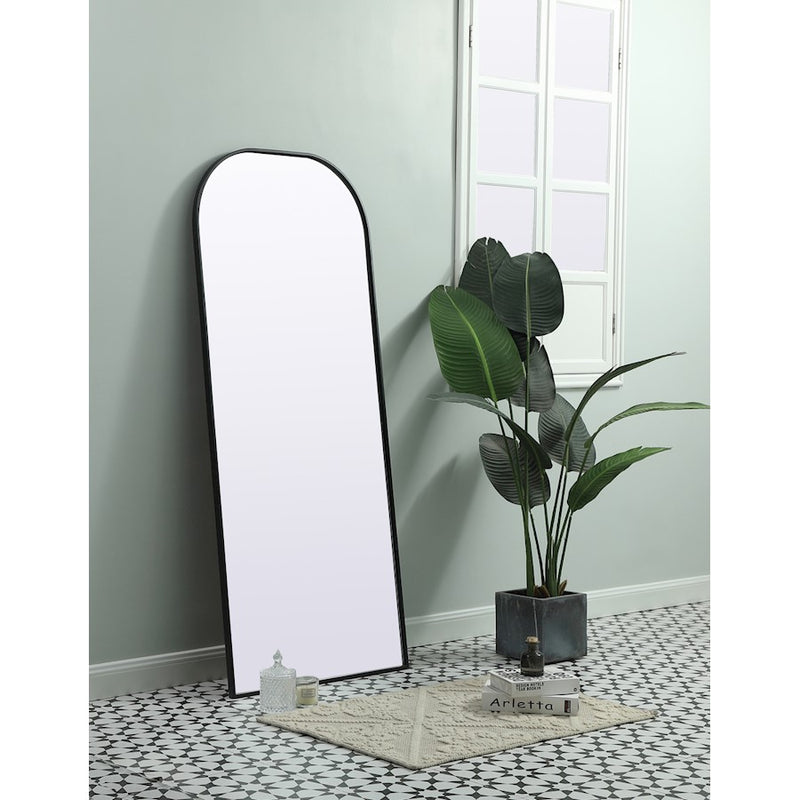 Elegant Decor Blaire Arch Full Length Mirror 28X66", Black