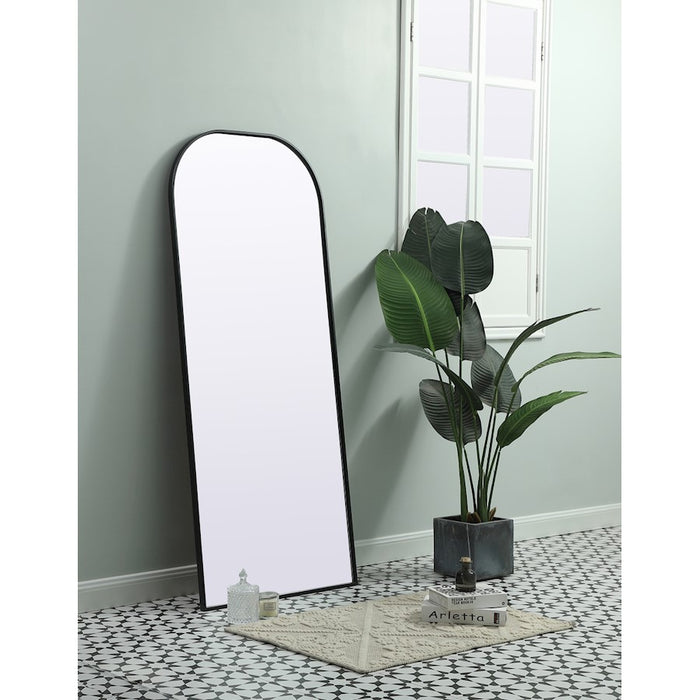 Elegant Decor Blaire Arch Full Length Mirror 28X66", Black