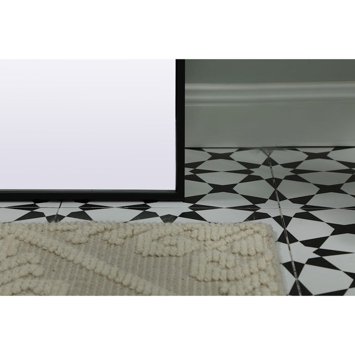 Elegant Decor Blaire Arch Full Length Mirror 28X66", Black