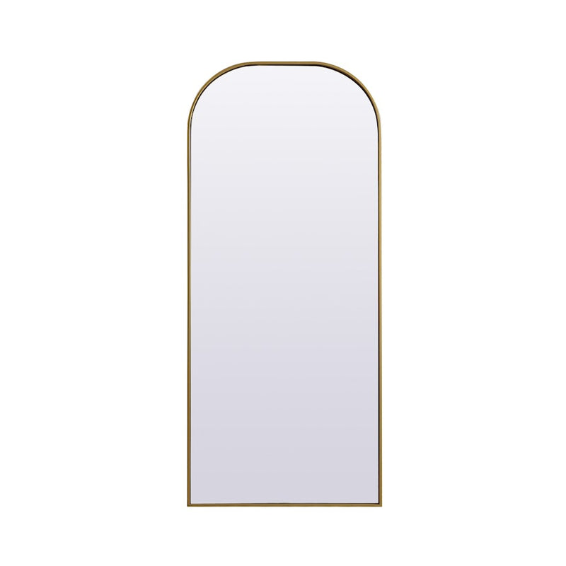 Elegant Decor Blaire Arch Full Length Mirror 28X66", Brass