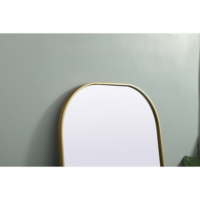 Elegant Decor Blaire Arch Full Length Mirror 28X66", Brass