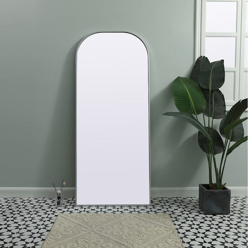 Elegant Decor Blaire Arch Full Length Mirror 28X66", Silver