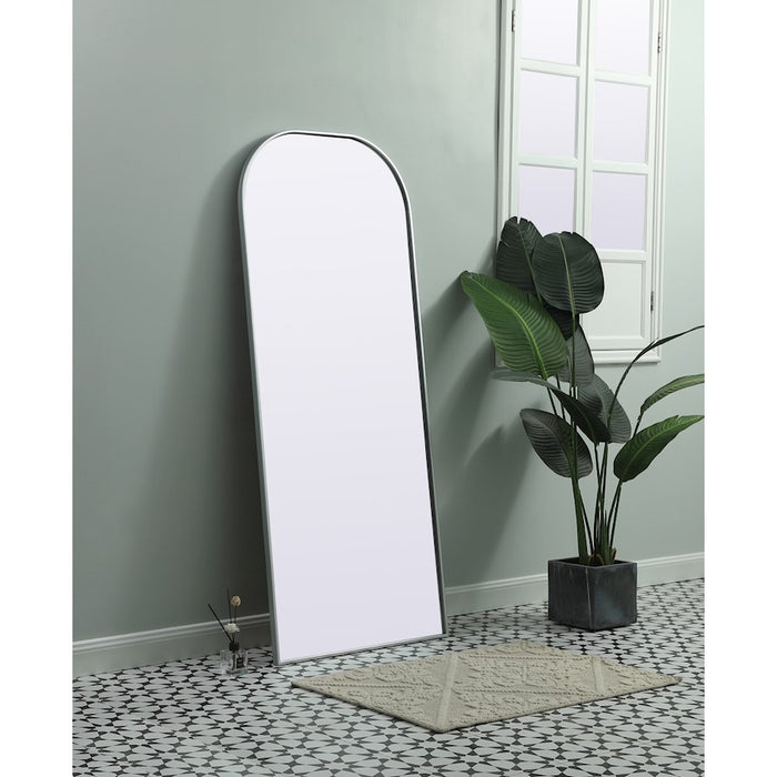 Elegant Decor Blaire Arch Full Length Mirror 28X66", Silver