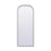 Elegant Decor Blaire Metal Frame Arch Mantel Mirror 28X74", Black