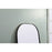 Elegant Decor Blaire Metal Frame Arch Mantel Mirror 28X74", Black