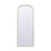 Elegant Decor Blaire Metal Frame Arch Mantel Mirror 28X74", Brass