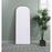 Elegant Decor Blaire Metal Frame Arch Mantel Mirror 28X74", Brass