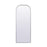 Elegant Decor Blaire Metal Frame Arch Mantel Mirror 28X74", Silver