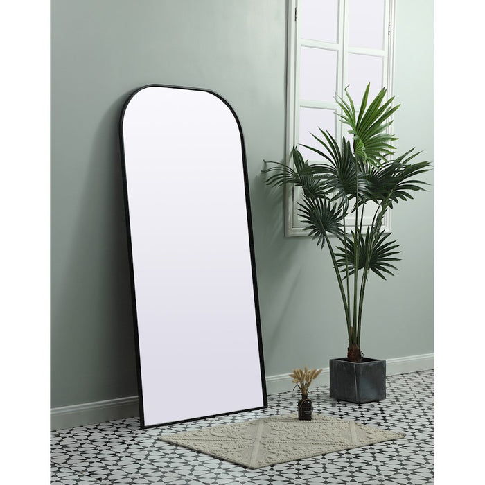 Elegant Decor Blaire Arch Full Length Mirror 32X66", Black