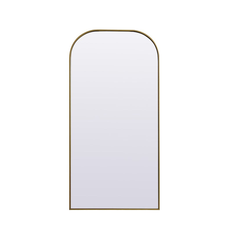 Elegant Decor Blaire Arch Full Length Mirror 32X66", Brass