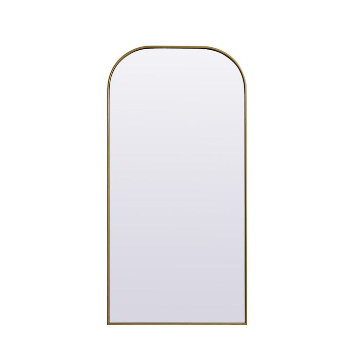 Elegant Decor Blaire Arch Full Length Mirror 32X66", Brass