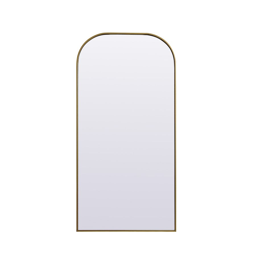 Elegant Decor Blaire Arch Full Length Mirror 32X66", Brass