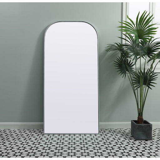 Elegant Decor Blaire Arch Full Length Mirror 32X66", Silver