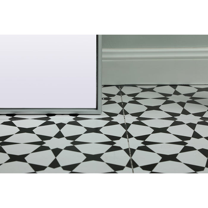 Elegant Decor Blaire Arch Full Length Mirror 32X66", Silver