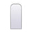 Elegant Decor Blaire Metal Frame Arch Mantel Mirror 32X76", Black