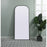 Elegant Decor Blaire Metal Frame Arch Mantel Mirror 32X76", Black
