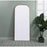 Elegant Decor Blaire Metal Frame Arch Mantel Mirror 32X76", Brass