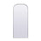 Elegant Decor Blaire Metal Frame Arch Mantel Mirror 32X76", Silver