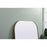 Elegant Decor Blaire Metal Frame Arch Mantel Mirror 35X66", Brass