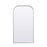 Elegant Decor Blaire Metal Frame Arch Mantel Mirror 35X66", Silver